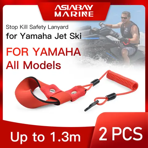 Stop Kill Safety Lanyard for Yamaha Jet Ski Wave Runner Wave Venture Wave Raider WaveJammer Wave Blaster FX140 All Models