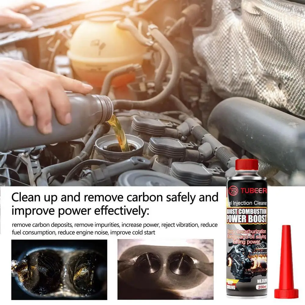 Combustível Injector Cleaner para Motores A Gasolina, tanque De Tratamento Do Sistema De Combustível, Limpeza Do Carro, Remover Carbono E Combustível Dep, H1M9, Pacote De 2