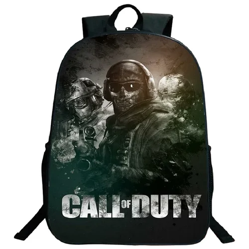 Imagen 2 del producto Mochila con estampado de llamada de servicio Warzone de gran capacidad, mochila escolar con patrón fresco para adolescentes, bolsa de viaje para niños, mochila Mochlia