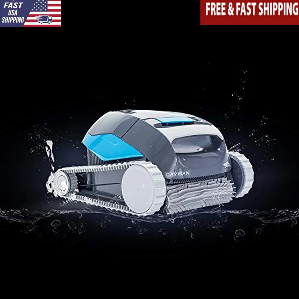 Robotic Inground Pool Cleaner HyperBrush Top-Access Filter Lightweight Rubber Tracks