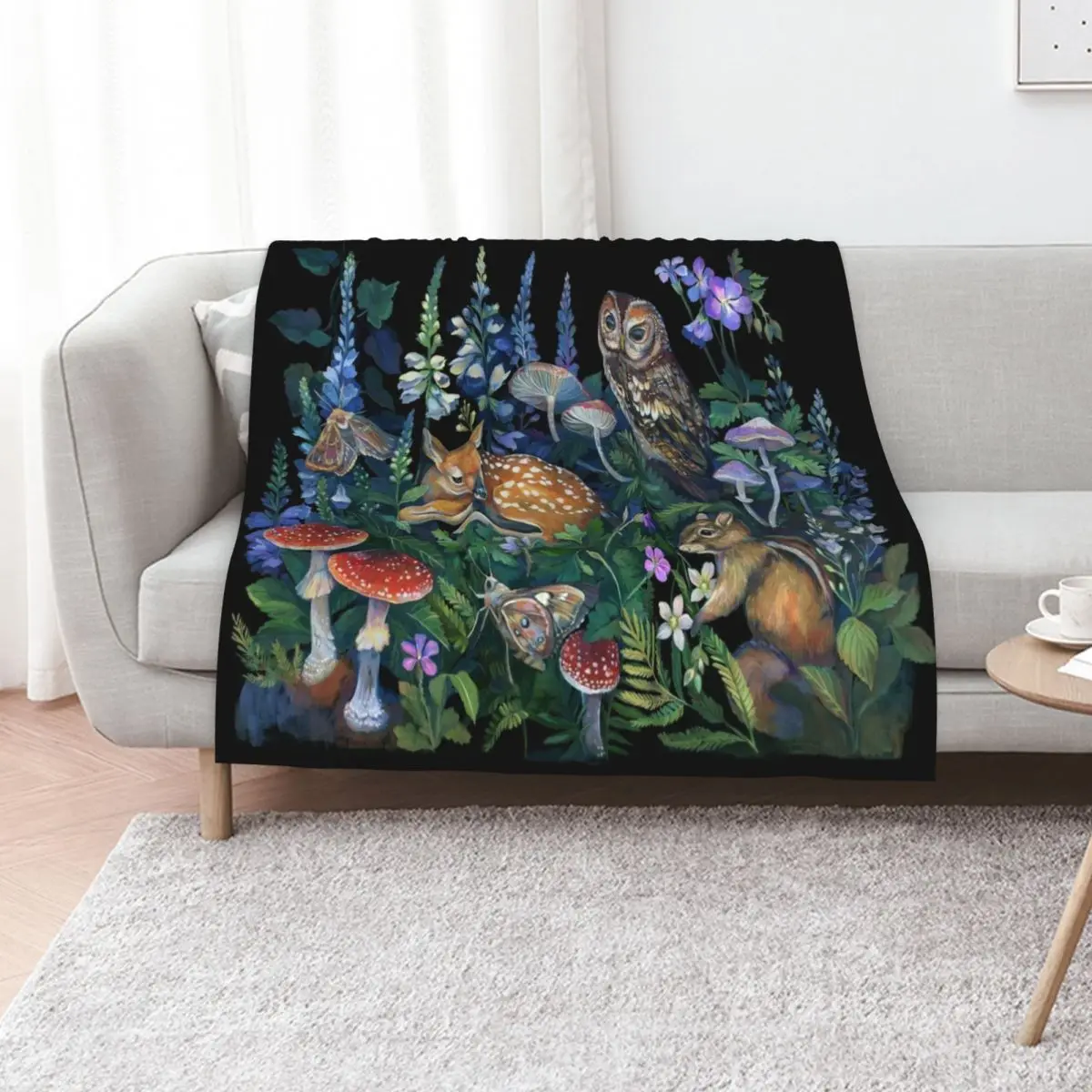 Enchanted Forest Throw Blanket Giant Sofa decorative Summer Beddings For Sofa Thin Luxury Brand Heavy Blankets