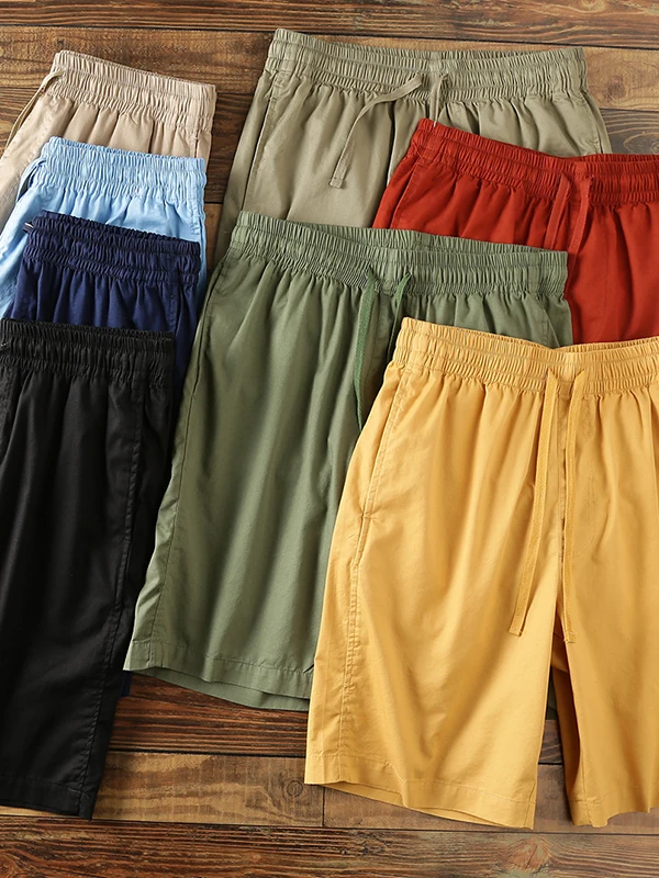 

Бесплатно выйти!! Летние мужские хлопковые эластичные пляжные брюки Qui Dry с пятью точками, повседневные свободные прямые брюки