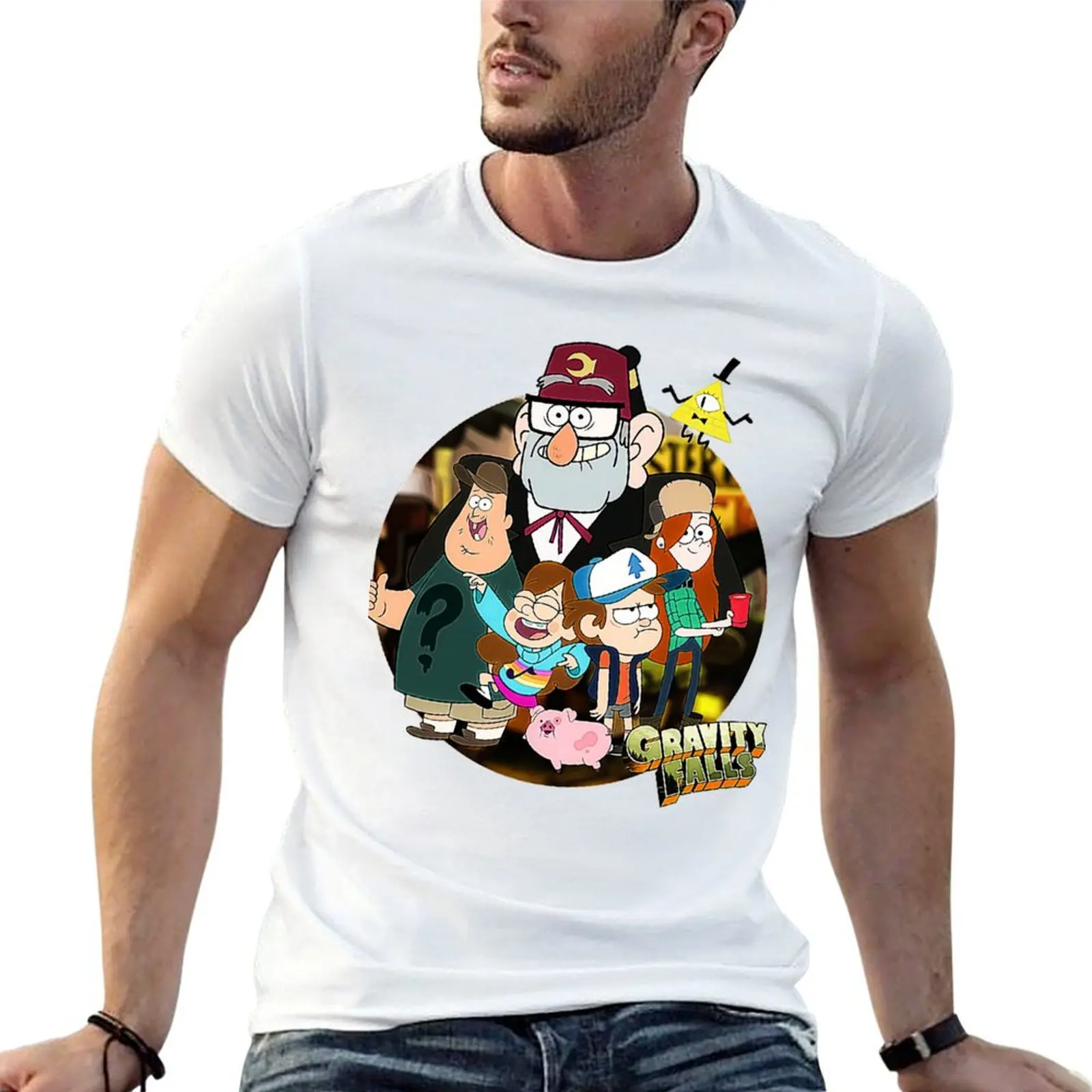 Grabity falls, Gravityfalls, Dipper pines T-Shirt anime stuff funny costumes plus size men clothing