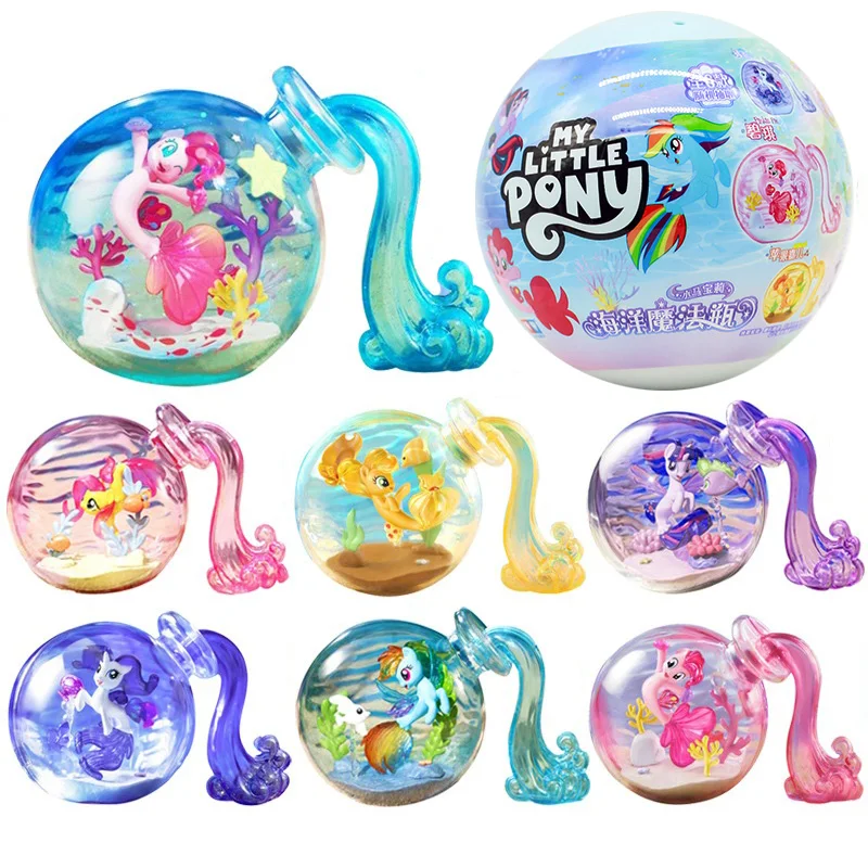 

My Little Pony Figure Blind Box Toy Applejack Rarity Fluttershy Pinkie Pie Rainbow Dash Desk Decor Girls Boys Christmas Gifts