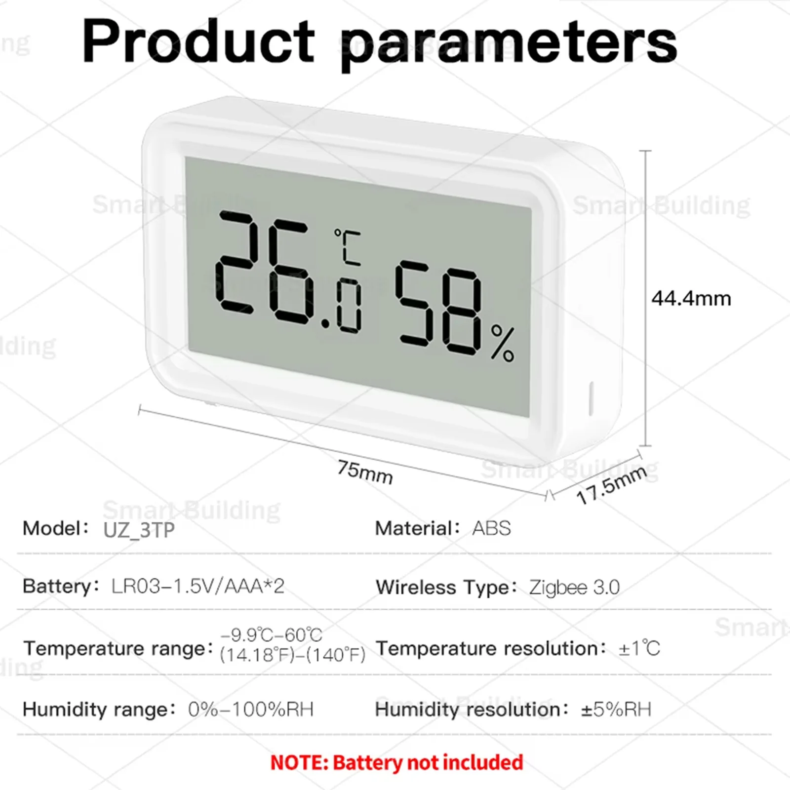 Zigbee 3.0 Temperature Humidity Sensor Smart Home Thermometer Hygrometer Works with Home Assistant ZHA Zigbee2MQTT Alexa  Yandex image 6