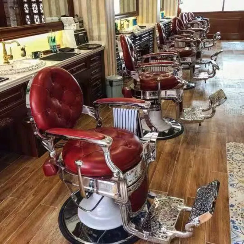 الفاخرة الحديثة الجلود التصميم مسند الذراع صالون تجميل الأثاث كرسي الحلاق