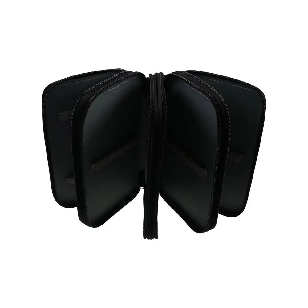 

2/3/4 Layers Colored Pencil Bag 32/52/75 Holes Square School Stationery Bag Painting Storage Holder Solid Color Pen Pouch