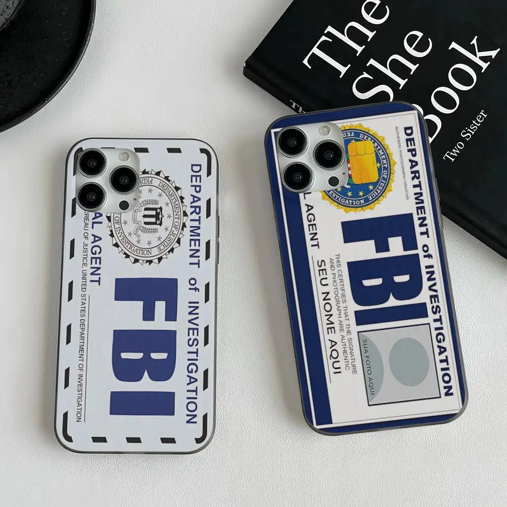 Coque de téléphone souple en silicone ondulé Loyalty Integrity America F-B-I Courage pour iPhone 16 15 13 14 17 Pro Max PLUS Pro