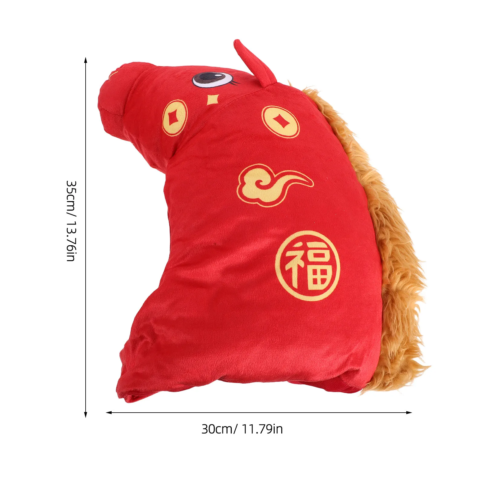 Red Zodiac Horse Hat 2026 Year of The Horse Costume Headwear for Lunar New Year Party Spring Carnival Dress Up