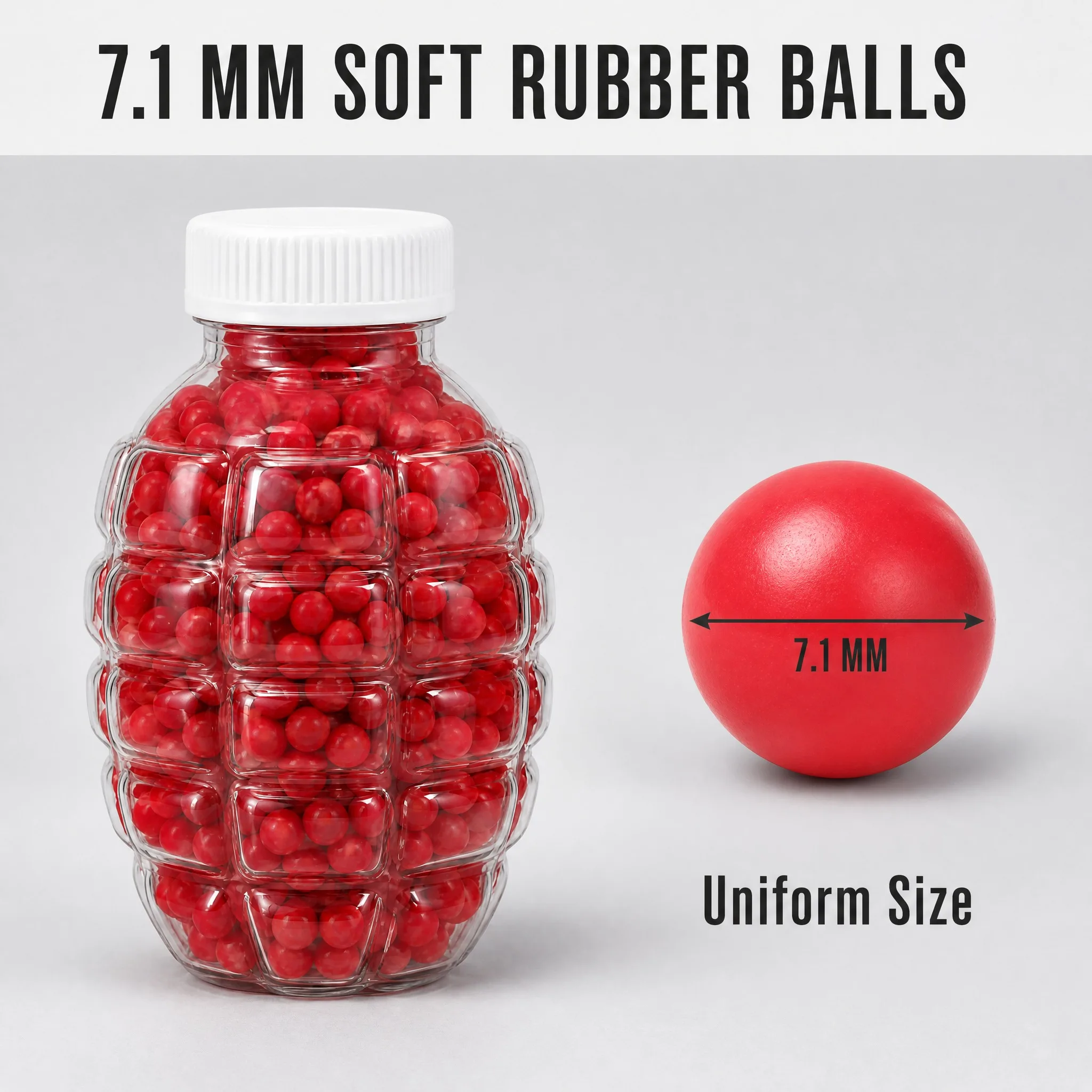 620PCS 7.1mm Red Semi Firm Sof - Bocce Ball Set recension och pris