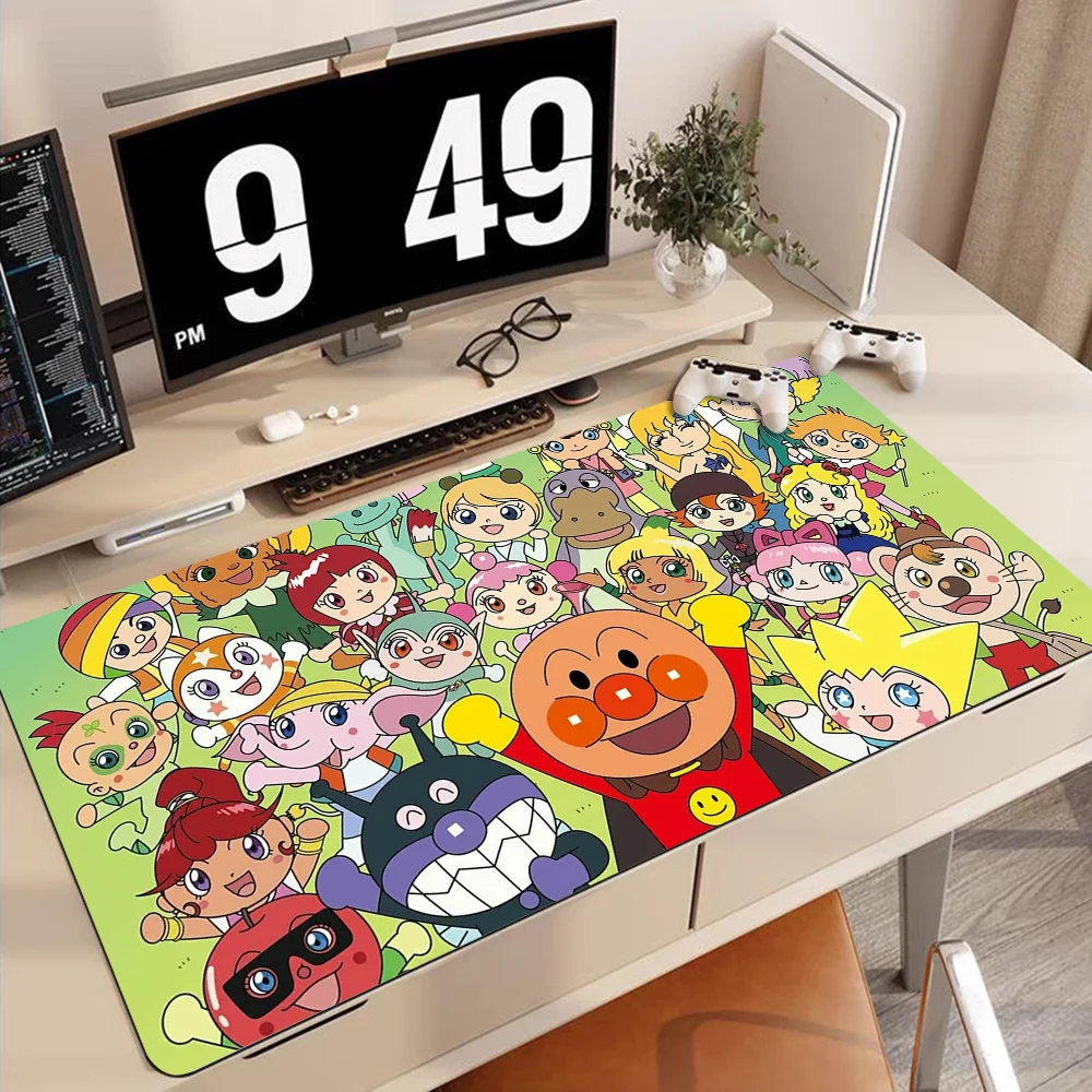 Imagem -04 - Crianças-anpanman Non-slip Mousepad Lockedge pc Gaming Mouse Pad Gamer Desk Mats Teclado Tapete de Mause