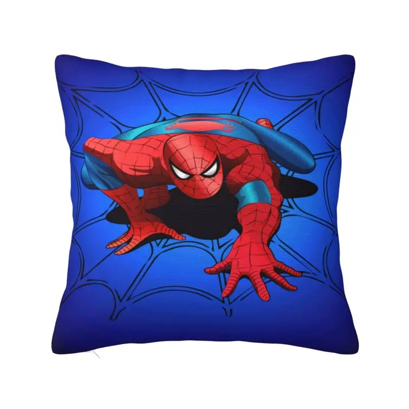 Custom Spider Web Spiderman Pillow Covers Chair Cushion Cover Square Pillowcase