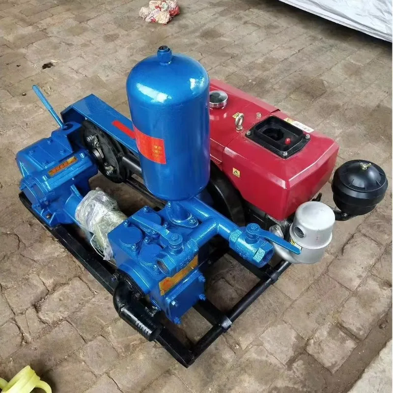 Triplex Piston Mud Pump Portable Drilling Slurry Pump for Water Well Borehole Drilling Machine Equipment