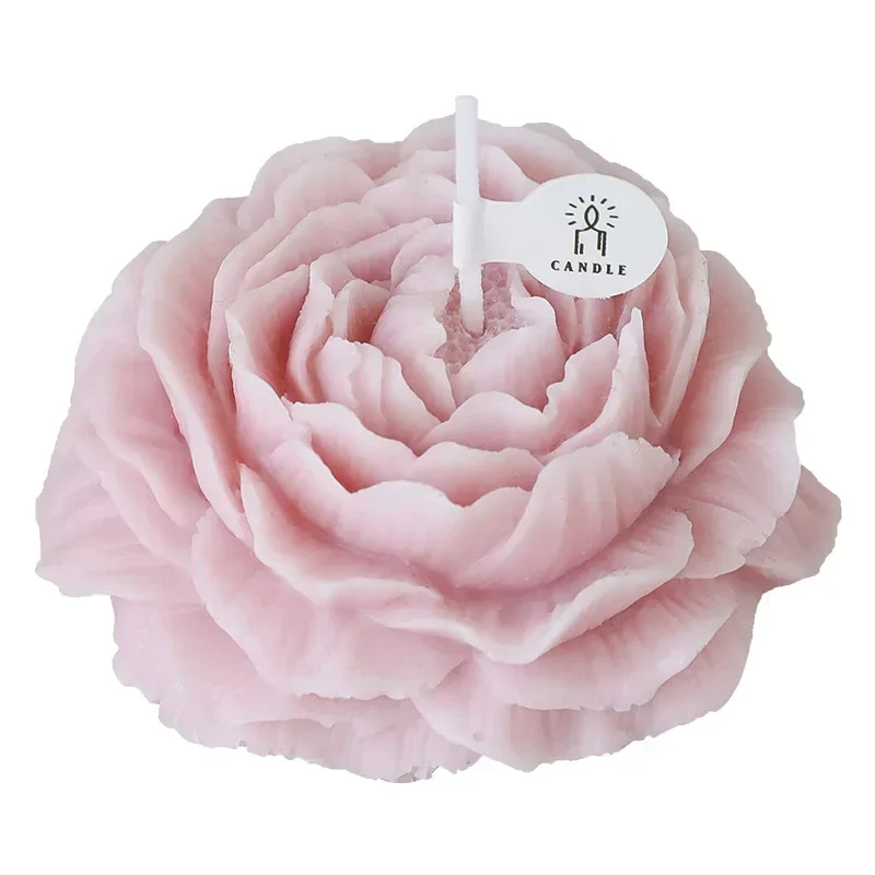 Peony Candle 3D Plant Aromatherapy Cream Resin Aromatherapy Candle Decoration Living Room Bedroom Minimally Decorated Flowers