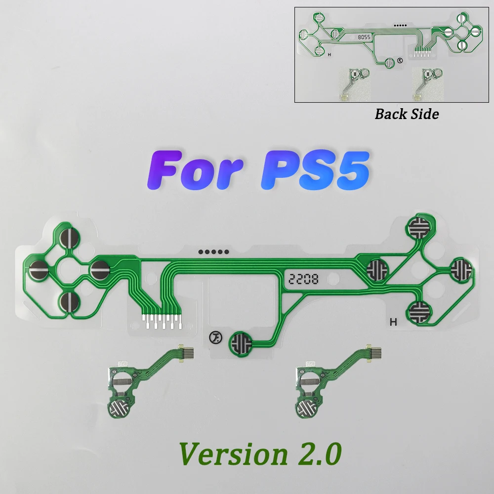 Câble flexible de clavier de film conducteur Dualsense pour SONY PlayStation 5, pièce de rechange de carte de circuit imprimé de ruban de contrôleur