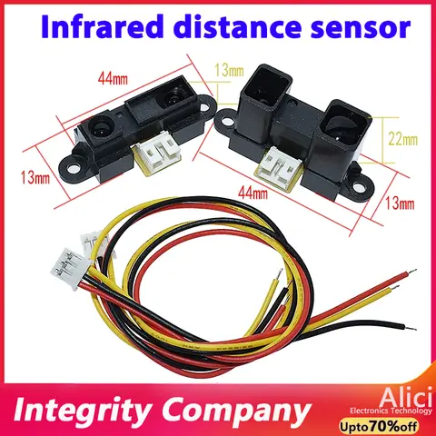 GP2Y0A02YK0F 20-150cm GP2Y0A21YK0F 10-80 GP2Y0A51SK 2-15 GP2Y0A710K0F 100-550 2Y0A41SK0F 4-30cm 적외선 거리 센서 모듈