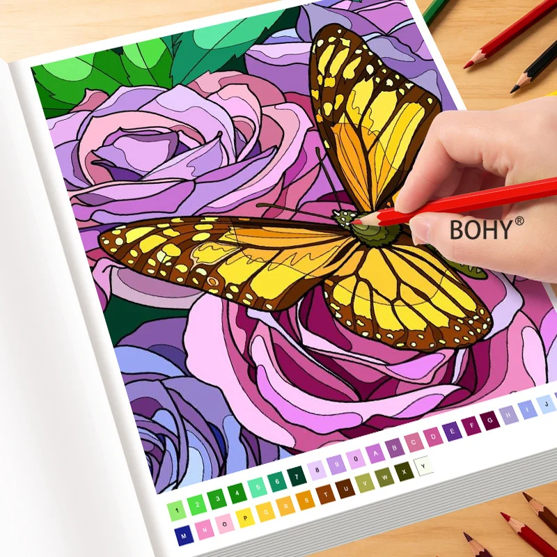 1 Adult Decompression Coloring Book, 32 Pages, Improving Aesthetic Ability, Color Matching Skills Study, Suitable As Gifts