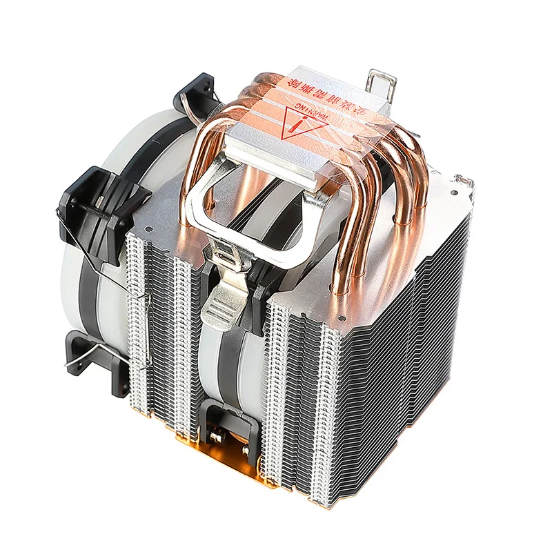 

Hanshuang 500 Desktop Computer 4 Copper Pipe Cooler Ultra Quiet Colorful Luminous Universal CPU Fan
