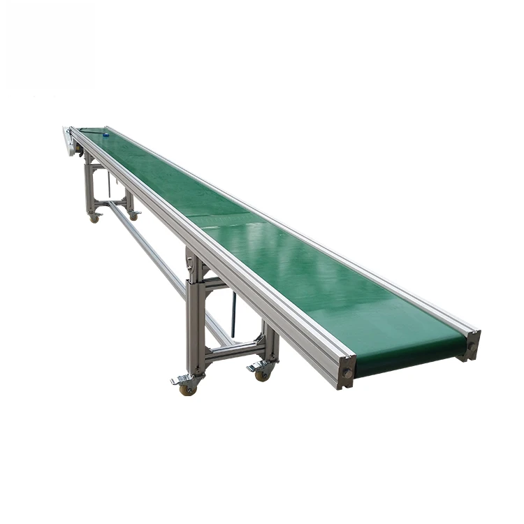 Table Conveyor Industrial/table with Conveyor Belt/small Belt Conveyor PVC Provided Aluminium Material Handling
