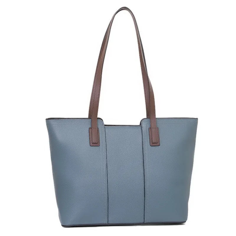 Women's Luxury Genuine Leather Shoulder Tote Bag Large Capacity Top Handle Structured Work Daily Business