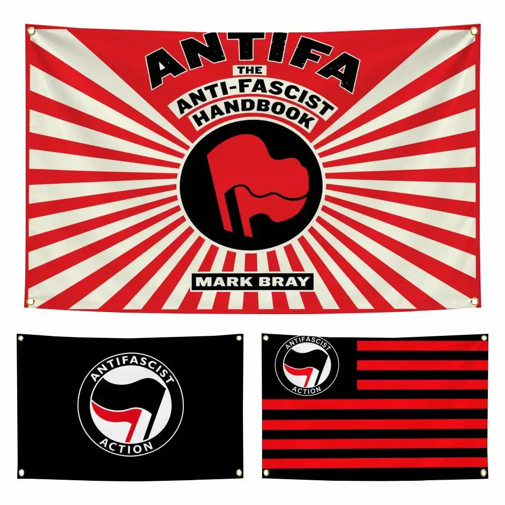 Symbol A-Antifascist Flags Personalized Flag Room Dorm Camping Picnic Garage Bar Indoor Outdoor Wall Decor