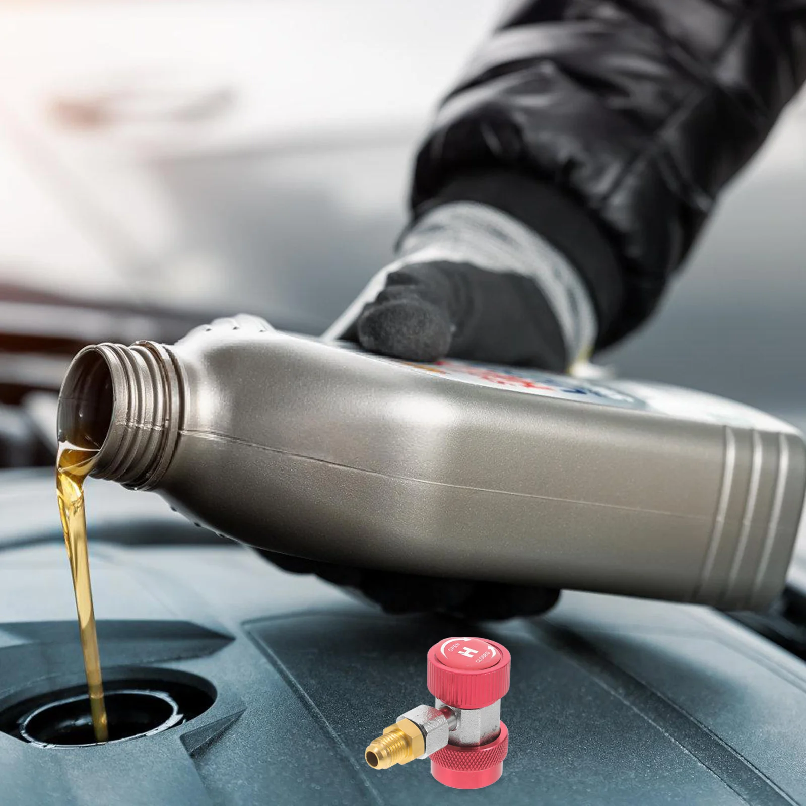 

Quick Coupler Car Air Conditioner Adapter Refrigeration Adapter R13a Compatible Car Air Conditioning System Part