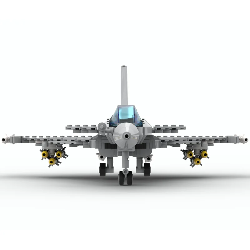 aereo da combattimento Moc Building Block Dassault Rafale Tecnologia in scala 1:48 Modello in mattoni modulari Regali Giocattolo di Natale Set fai da te Assemblaggio
