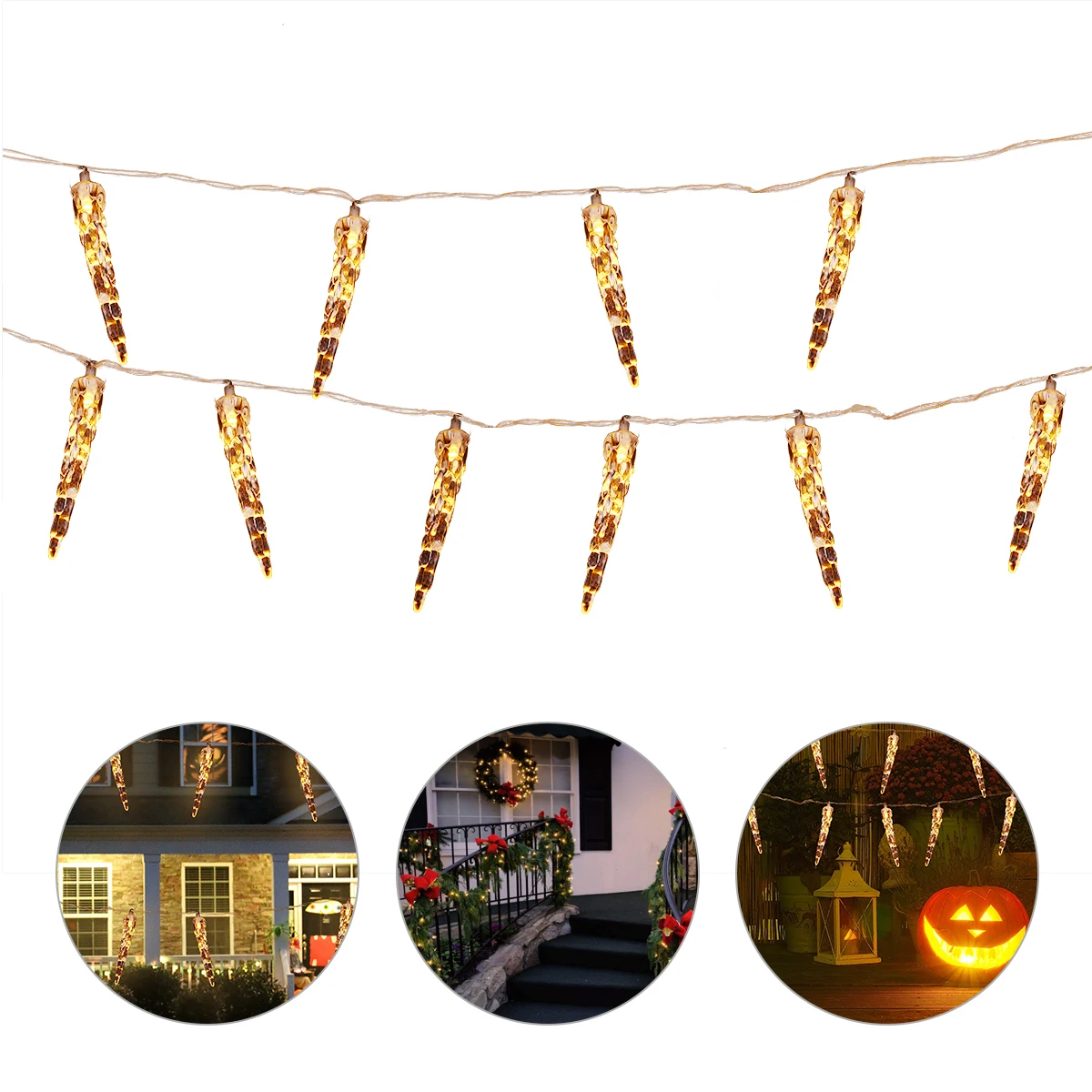 

10Led Fairy Light Curtain String Decoration Warm Saving Long Lasting Flexible Wedding Party Bar Hotel Decor