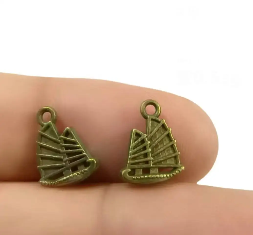 

50pcs 11.5*9mm antiqued bronze color Vintage boat design charms for DIY accessories jewelry Zinc Alloy Metal HW3739