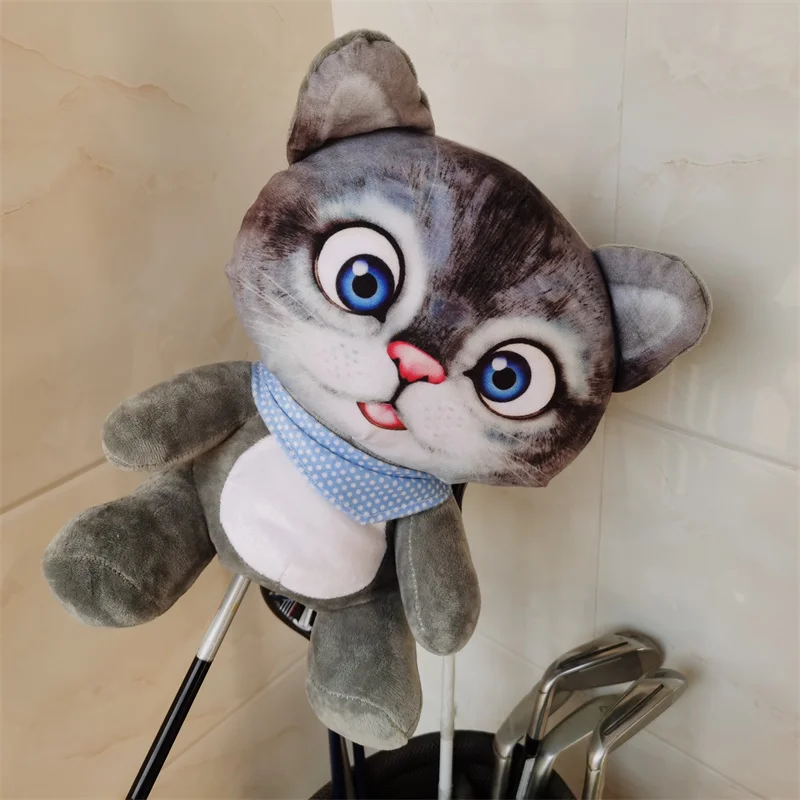 Traveling Cat golf wood headcovergreat plush 460cc driver fairway wood head cover Drop shipping