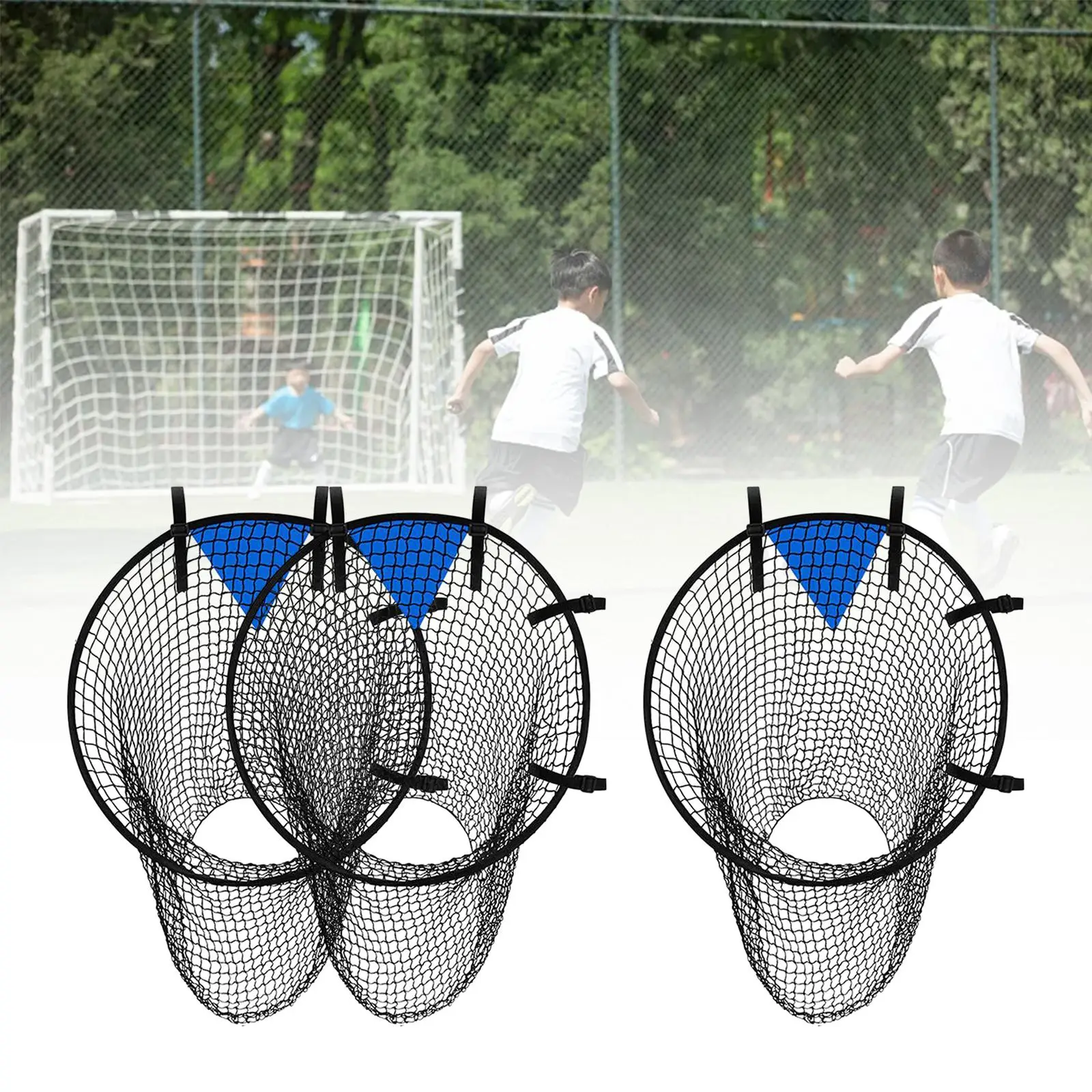 Football Training Net Football Games 4 Adjustable Straps Polypropylene Corner