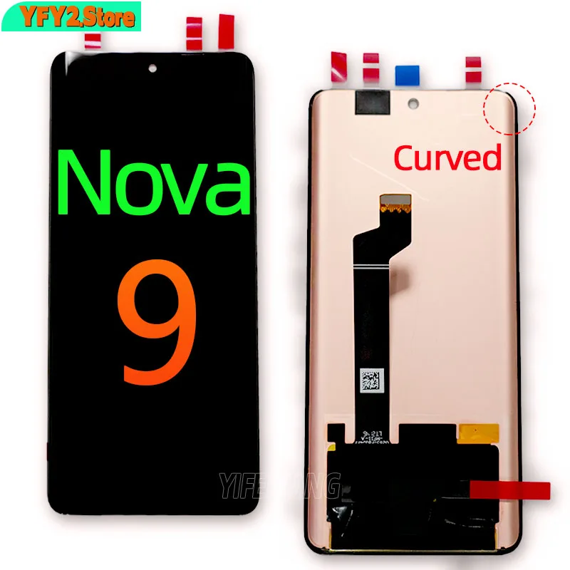 Oled 6.57 Inch for Huawei Nova9 LCD Touch Screen Digitizer Assembly For Huawei Nova 9 Display NAM-AL00, NAM-LX9