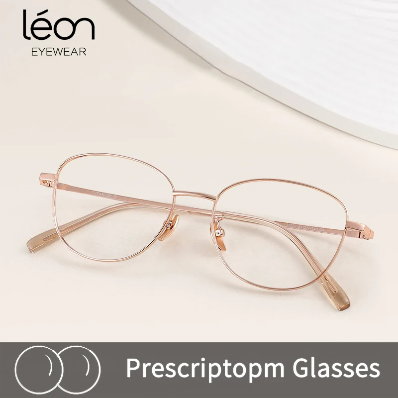 

Retro Oval Titanium Alloy Glass Women Fashion Small Face Wide Edge Design Optical Prescription Myopia Hyperopia Eyeglasses Frame