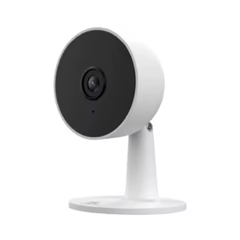 Tuya Smart 1080p Wi-Fi Câmera de segurança doméstica inteligente 2MP, HD, alertas de aplicativo em tempo real, áudio bidirecional, com rastreamento de movimento para bebês e animais de estimação