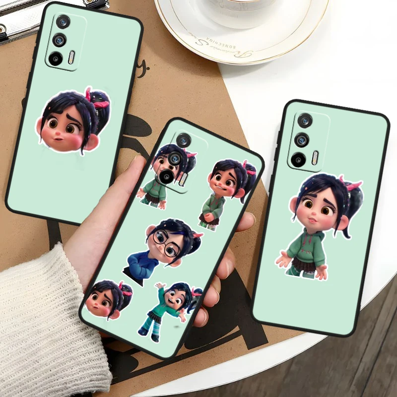 Disney Wreck-It Ralph For OPPO Realme GT3 2 C55 C33 C35 C30S C31 X3 X2 Q5i Q3S C21Y Pro Black Silicone Phone Case