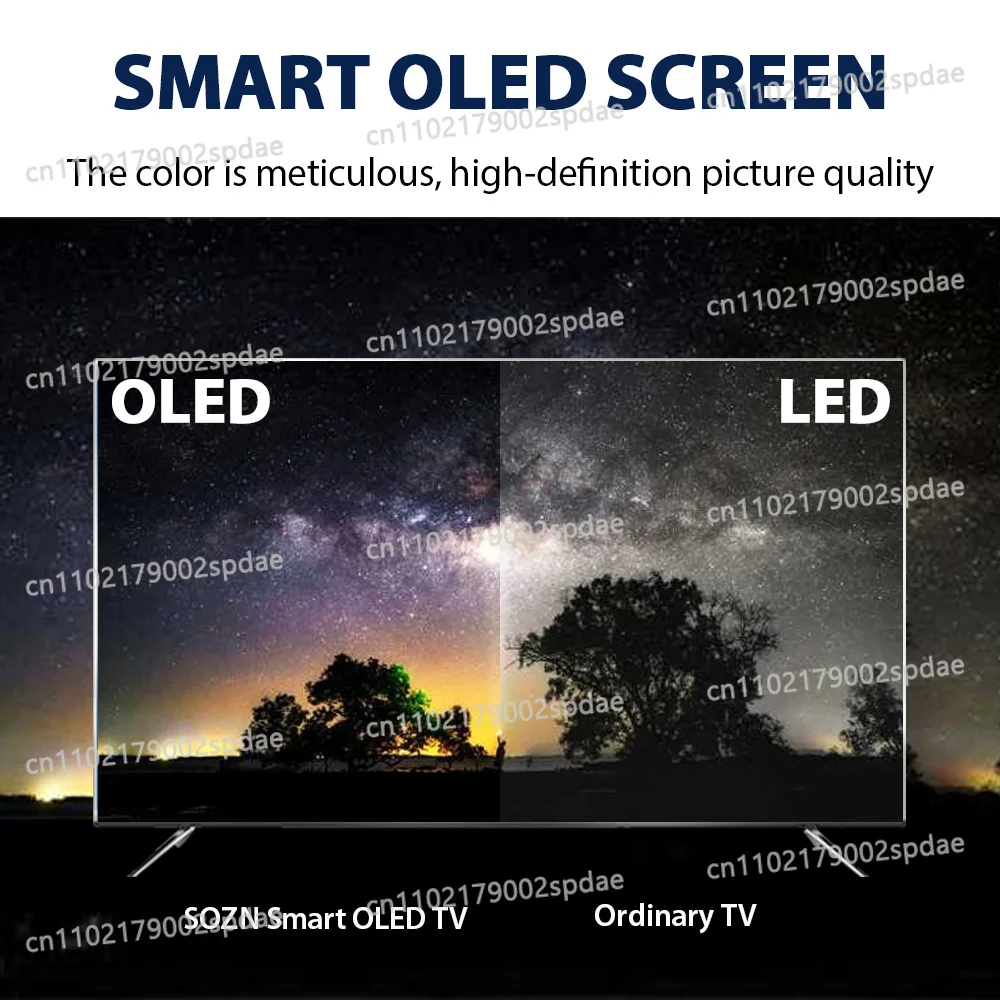 Stable 75 Inch 4K Ultra HD Smart Television Machine OLED Large Screen Household Entertainment Display Equipment
