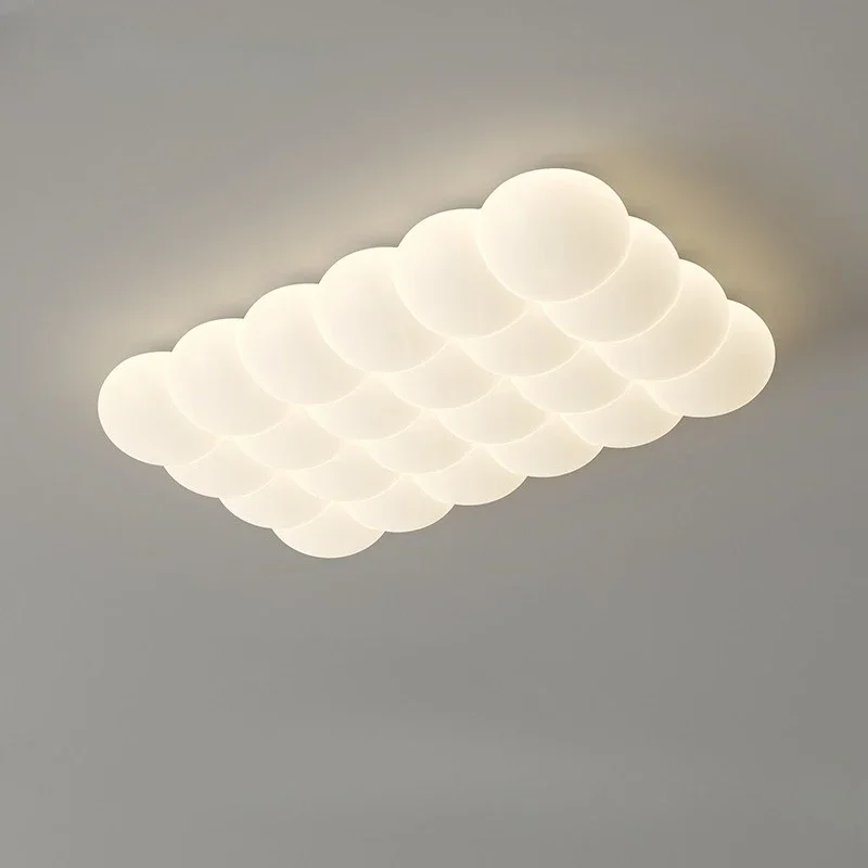 New cream wind bubble living room ceiling light warm romantic bedroom eye protection light intelligent full spectrum lamp