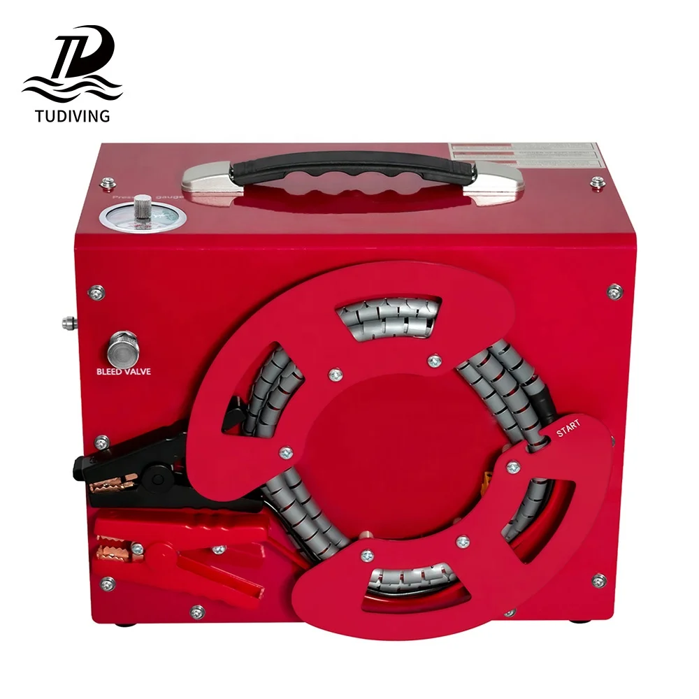 Stable Performance 12V 110V 220V DC Power 4500psi Automatic Stop Paintball Game Scuba Diving PCP Air Compressor