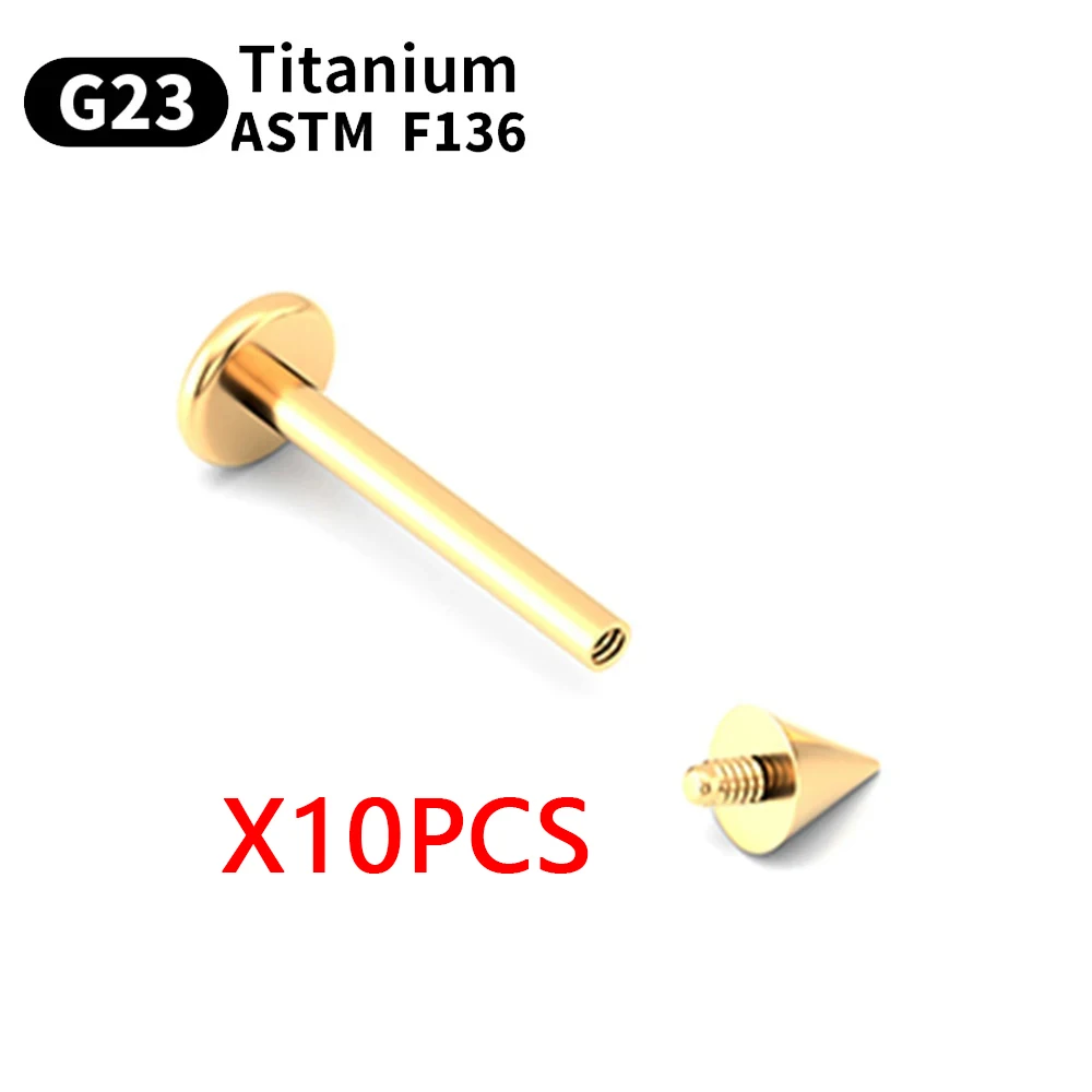 Groothandel 10 STKS Wenkbrauw Piercing Sieraden Labret Lip Stud G23 Titanium Septum Piercing Neusring C staaf Lichaam Sieraden Voor Vrouwen