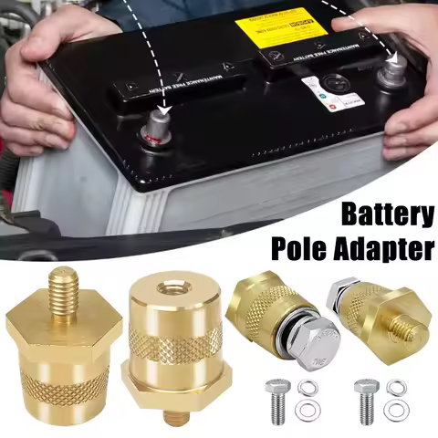 M6 M8 Car Battery Terminal Brass Battery Terminal Battery Connector Post Charging Terminal External Thread Modification Part