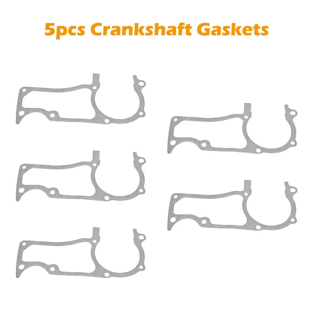 5pcs Crankcase Gaskets Kit For HUSQVARNA 362 365 371 372 375 Chainsaw #503627201 Replacement Tool Parts