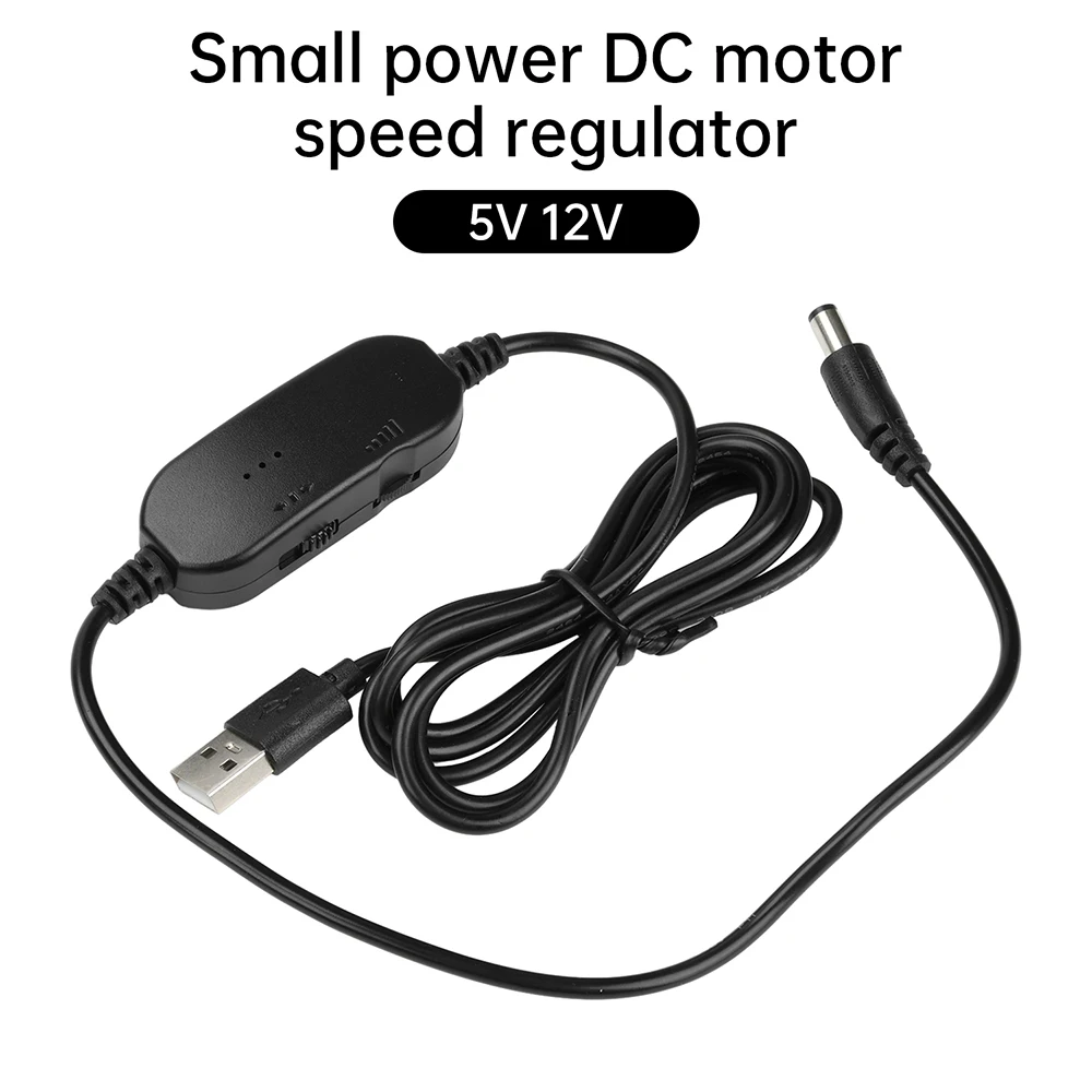 

5V 12V DC Motor Speed Controller with Forward and Reverse Switch USB Speed Control Cable for Fan Electric Grinder