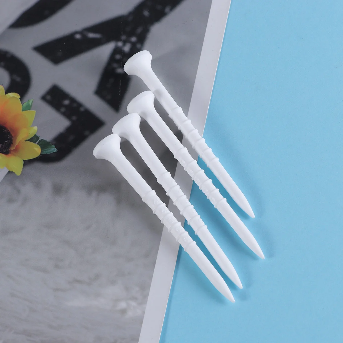 

15 Pcs Golf Tees Reusable Eco Friendly Training Tools Lightweight PP Plastic Practice Equipment Golf Accessories