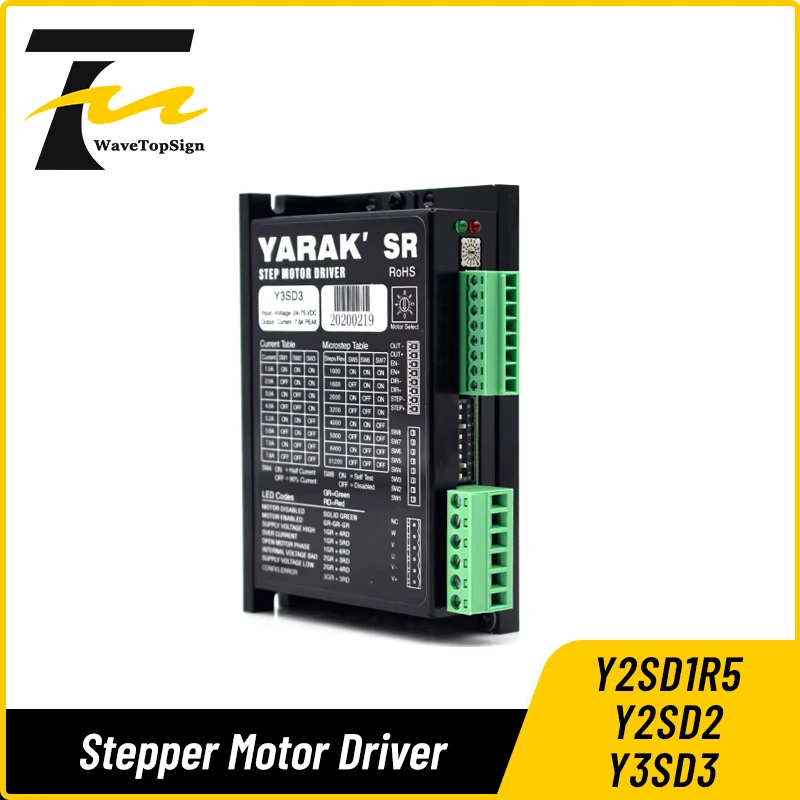 

2 Phase 3 Phase Stepper Motor Driver Y2SD1R5 Y2SD2 Y2SD2-F01 Y2SD3 Y3SD3 Input 24-80VDC for NEMA 17-52 Motors