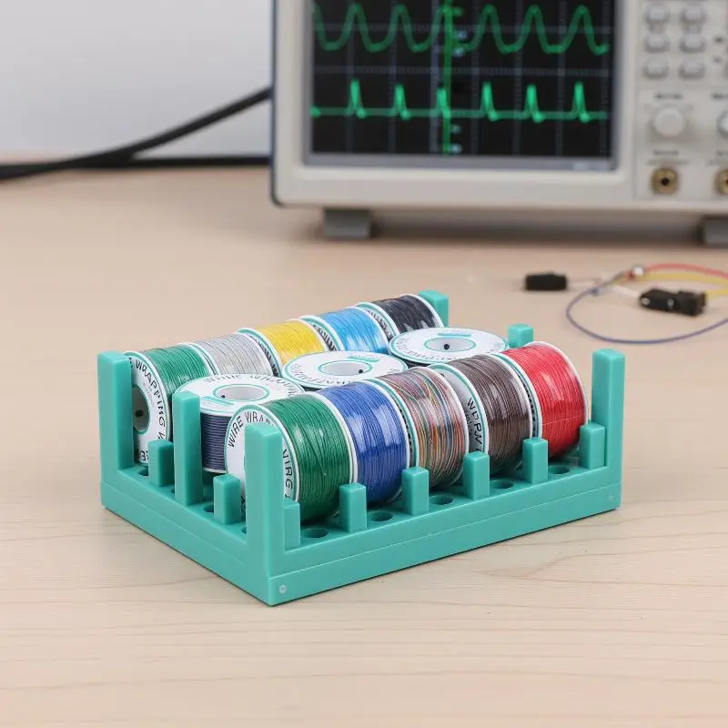 Flexible 30AWG Wire Wrapping Wire 11 Colors 250M Roll Tinned Copper Cable for PCBs and Electrical Wiring UL1423