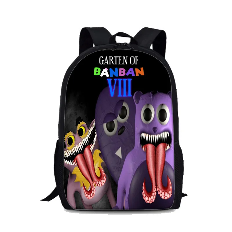 Mochila Garten of Banban 8, bedruckter Rucksack, Cartoon-Anime-Reißverschluss, Schultasche, Gartenspiel, Banban-Bleistiftbeutel für Kinder, Geburtstagsgeschenke