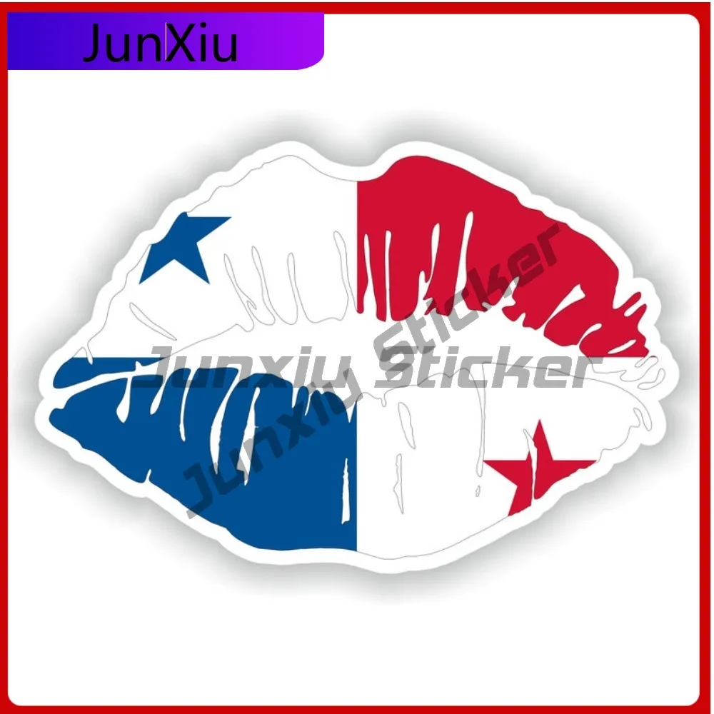 

С подробной национальной эмблемой, панамский флаг для губ, художественная внешняя деталь автомобиля, подходит для поверхностей мотоциклетного велосипедного шлема