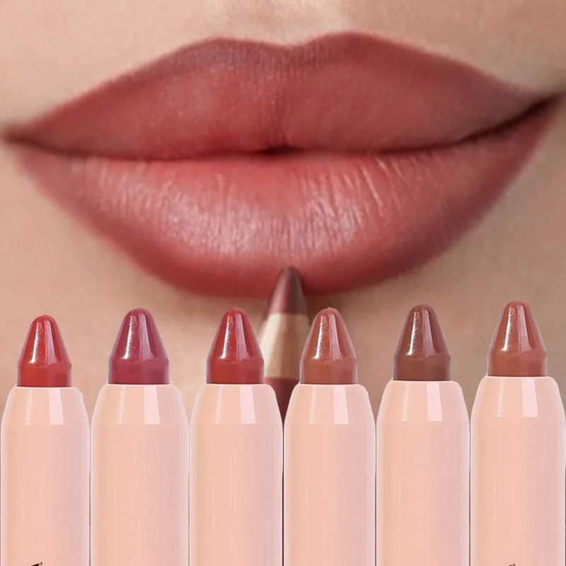 Sexy Red Lipliner Lipstick Pen Matte Nude Waterproof Lip Contour Tint Lasting Non-stick Cup Lip Liner Pen Lips Makeup Cosmetics