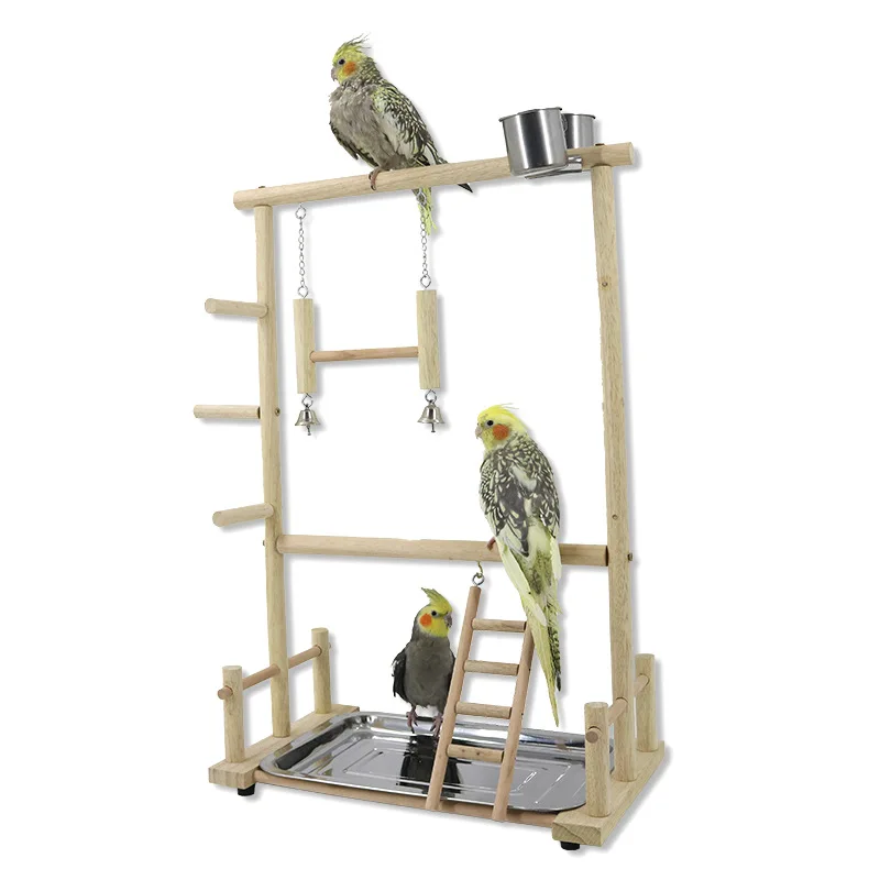 High scale parrot game rack, bird stand, parrot stand with bird swing ladder, parrot playground bird toy