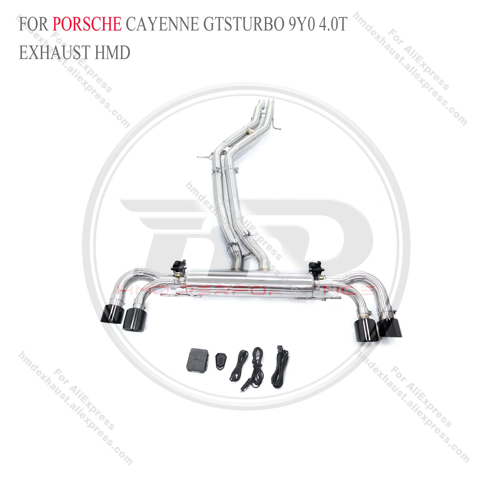 

Выхлопная система HMD из нержавеющей стали Cat Back для Porsche Cayenne GTS Turbo 9Y0 4.0T с клапаном
